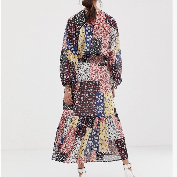 Asos Design Maxi Floral Ditzy Mix Print Dress - Picture 2 of 7